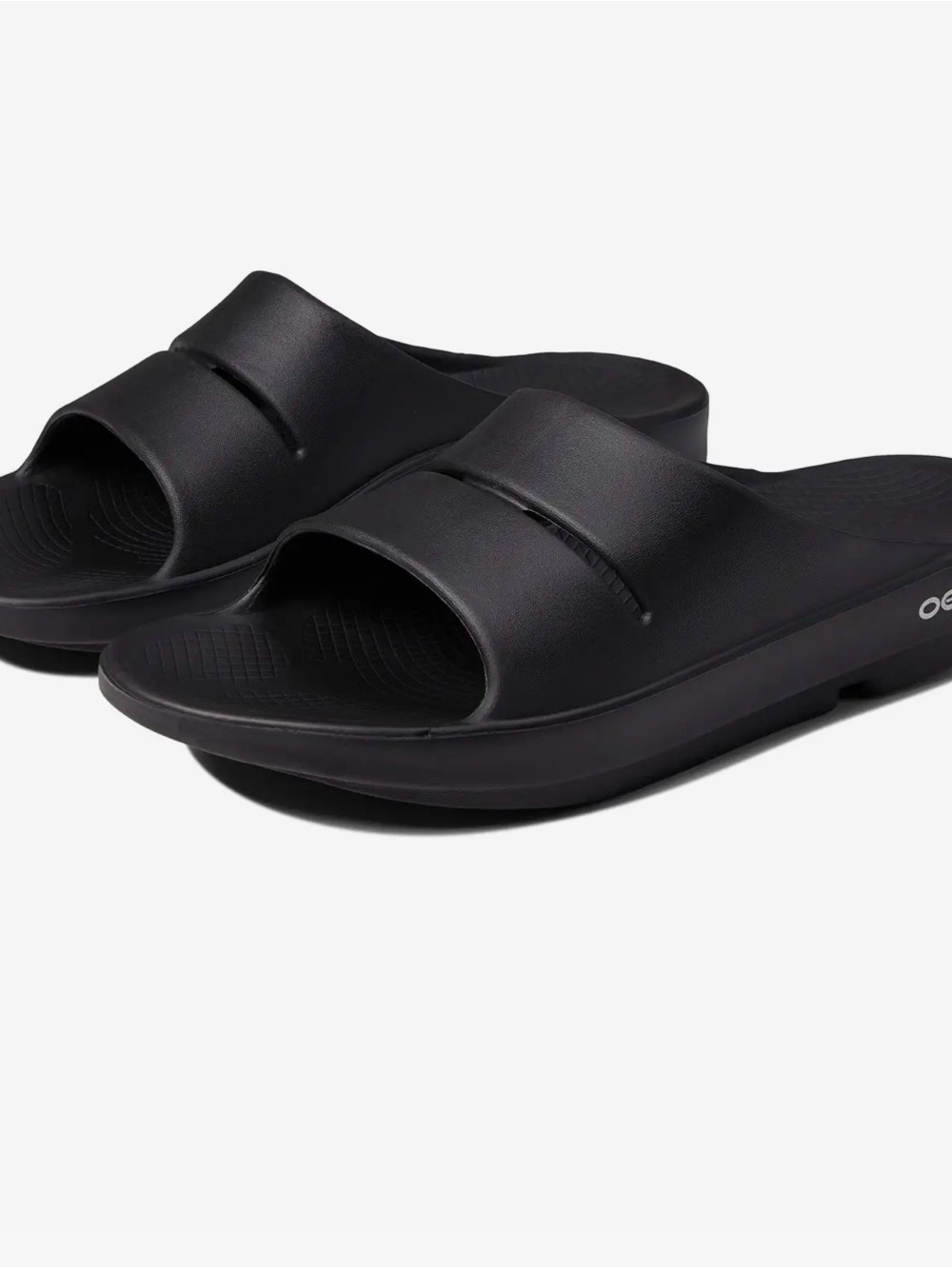 OOFOS Black Women’s Slide Sandals - Ergonomic Foam Comfort